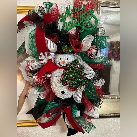 Snowman wreath